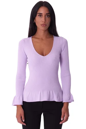 Twin-Set Maglia a costine con rouches, colore