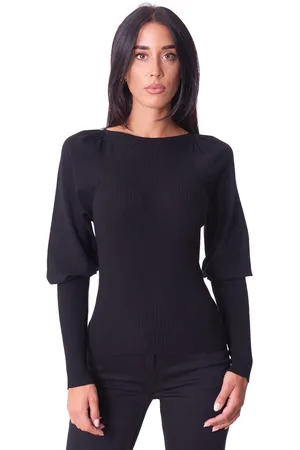 Twin-Set Maglia a coste con maniche arricciate, colore
