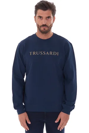 Trussardi Felpa trussardi girocollo con logo lettering, colore