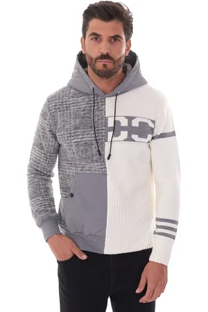 PMDS Maglione bicolore con cappuccio, colore
