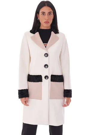 Luckylu Cappotto con applicazioni in ecopelliccia, colore