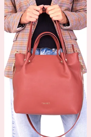 Twin-Set Borsa tote con zip laterali, colore