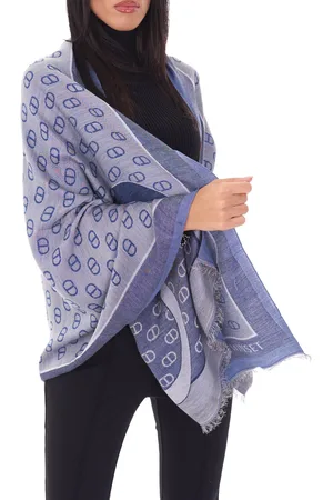 Twin-Set Stola jacquard con logo oval t, colore
