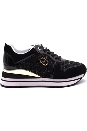 Twin-Set Sneakers con bouclé e logo, colore