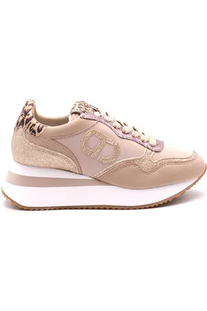 Twin-Set Sneakers alte con dettagli maculati, colore