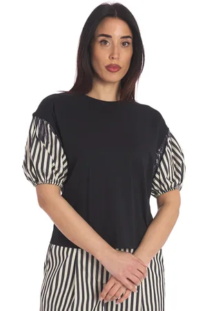Twin-Set T-shirt con maniche rigate, colore