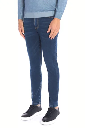 TELERIA ZED Jeans platino mark leggero baffato , colore