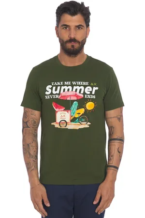 sun68 T-shirt stampata summer vibes , colore