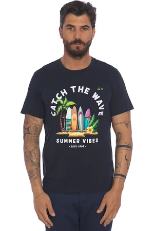 sun68 T-shirt stampa catch the wave , colore