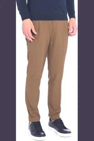 TELERIA ZED Pantalone in fresco lana parker con doppia pinces, colore