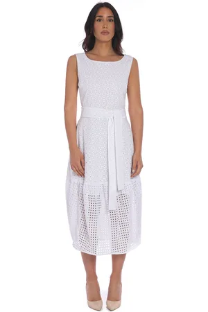 Twin-Set Abito lungo in sangallo , colore