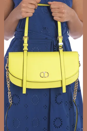 Twin-Set Borsa a tracolla con patta e logo, colore