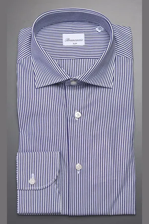 Brancaccio Camicia riga stretta slim, colore