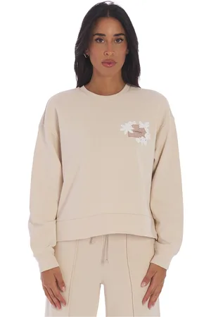 Twin-Set Felpa girocollo con logo e fiore ricamato, colore