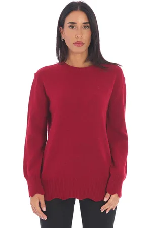 Twin-Set Maxi maglia girocollo con taglio ondulato, colore