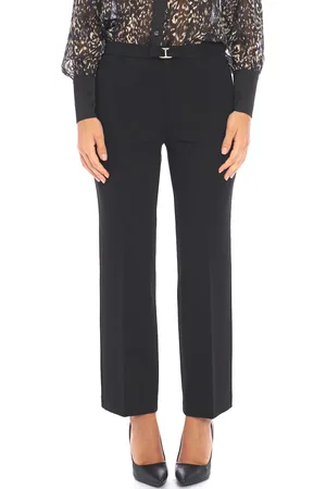 Twin-Set Pantalone alla caviglia in punto milano con logo, colore