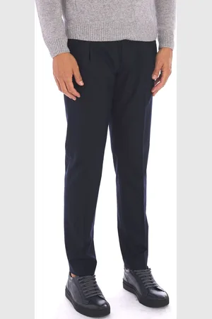 TELERIA ZED Pantalone in lana stretch helmut con pinces, colore