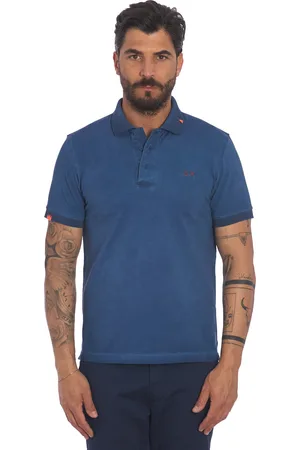 sun68 Polo dyed con logo a contrasto, colore