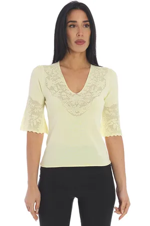 Twin-Set Maglia con bordature punzonate, colore
