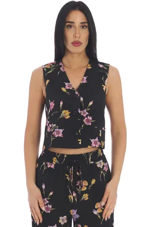 Twin-Set Gilet corto a fiori, colore