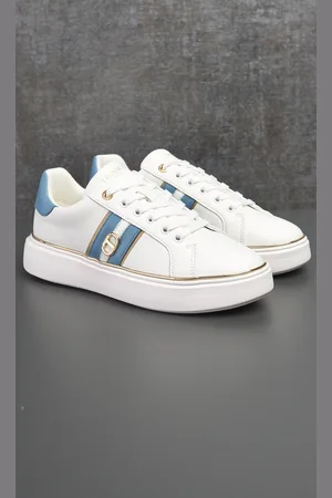 Twin-Set Sneakers in pelle con dettagli a contrasto, colore