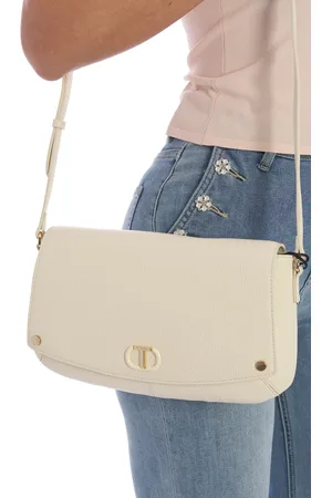 Twin-Set Borsa a tracolla con patta e logo, colore