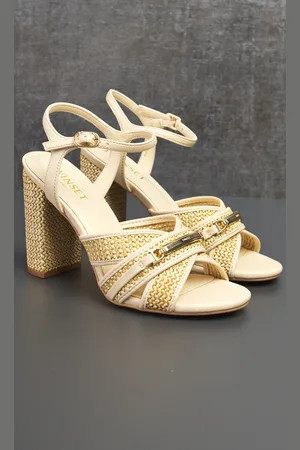 Twin-Set Sandalo alto con dettagli in rafia, colore