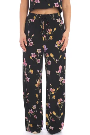 Twin-Set Pantalone a fiori con elastico, colore