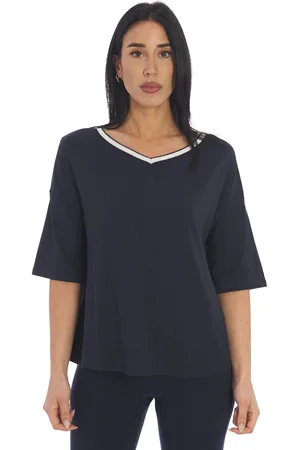 Maria Bellentani Maglia con collo a contrasto - lanzarote, colore