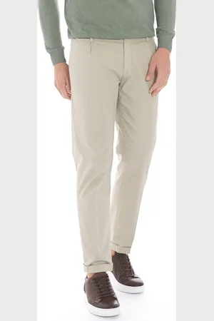 RE-HASH Pantalone re hash leggero con pinces e risvolto mucha, colore