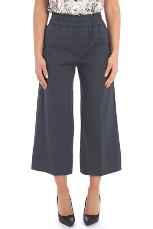 Maria Bellentani Pantalone cropped con elastico, colore