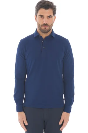 Gran Sasso Polo manica lunga in piquet, colore