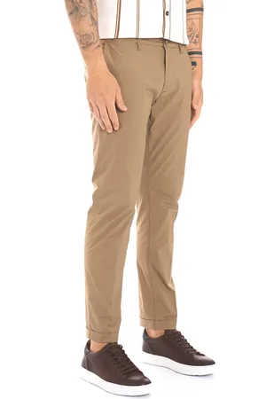 RE-HASH Pantalone re hash stretch super leggero con risvolto mucha, colore