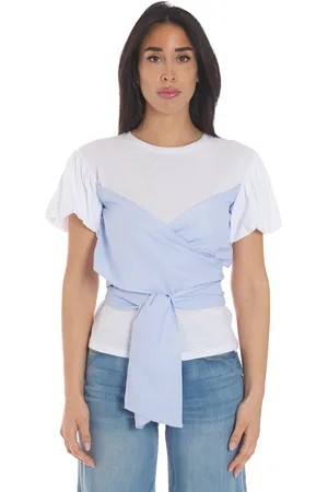 White Wise T-shirt con fusciacca, colore