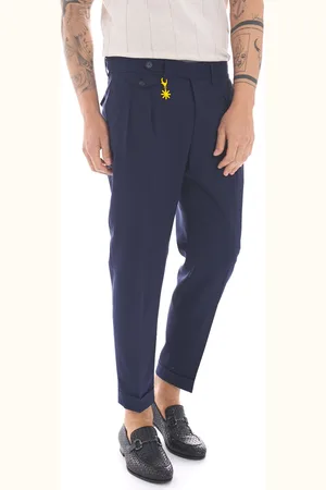 Manuel Ritz Pantalone in fresco lana baggy fit, colore