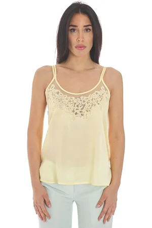 Twin-Set Top con bordo ricamato, colore