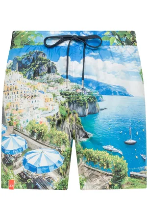 sun68 Costume con stampa costiera amalfitana, colore