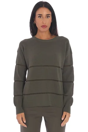 Maria Bellentani Maglia girocollo in punto pannocchia con lurex, colore