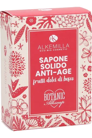Alkemilla Eco Bio Cosmetic Sapone Anti Age al Profumo di Frutti Dolci di Bosco - 100 g