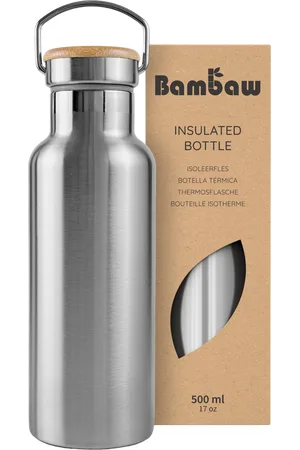 Bambaw Thermos in Acciaio Inossidabile, 500 ml - Natural Steel