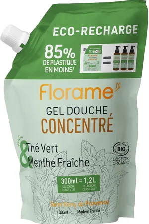 Florame Ricarica per Concentrato Doccia - Tè verde e menta