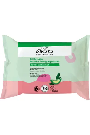 alviana Naturkosmetik Salviette Detergenti Aloe Vera Bio - 25 pz.