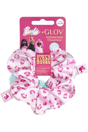 GLOV Barbie Collection Scrunchies Set Pink & Blue Panther - M