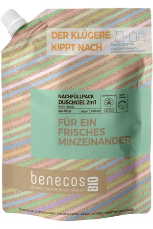 Benecos BIO Gel Doccia 2in1 alla Menta Bio - 1.000 ml