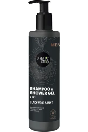 organic shop MEN 2in1 Shampoo & Shower Gel Blackwood & Mint - 280 ml