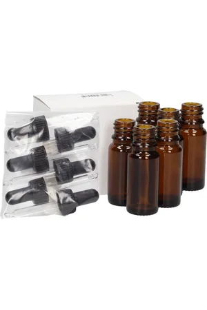 Farfalla Mini Bottigliette di Vetro & Pipette - Set (6 pipette e 6 bottiglie)