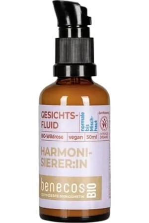 Benecos BIO Fluido Viso alla Rosa Selvatica Bio - 50 ml