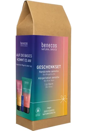 Benecos Natural Basics Sensitiv - Set Crema Mani, Lozione Corpo e Lip Balm - 1 set