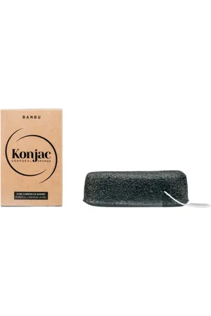 Banbu Spugna Konjac per il Corpo al Carbone Attivo - 1 pz.