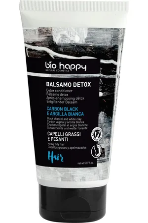 Bio Happy Hair Balsamo Detoxx Carbon Black & Argilla Bianca - 150 ml